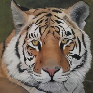 Tigrou, superbe tigre. Création peinture de Penellope Van haver